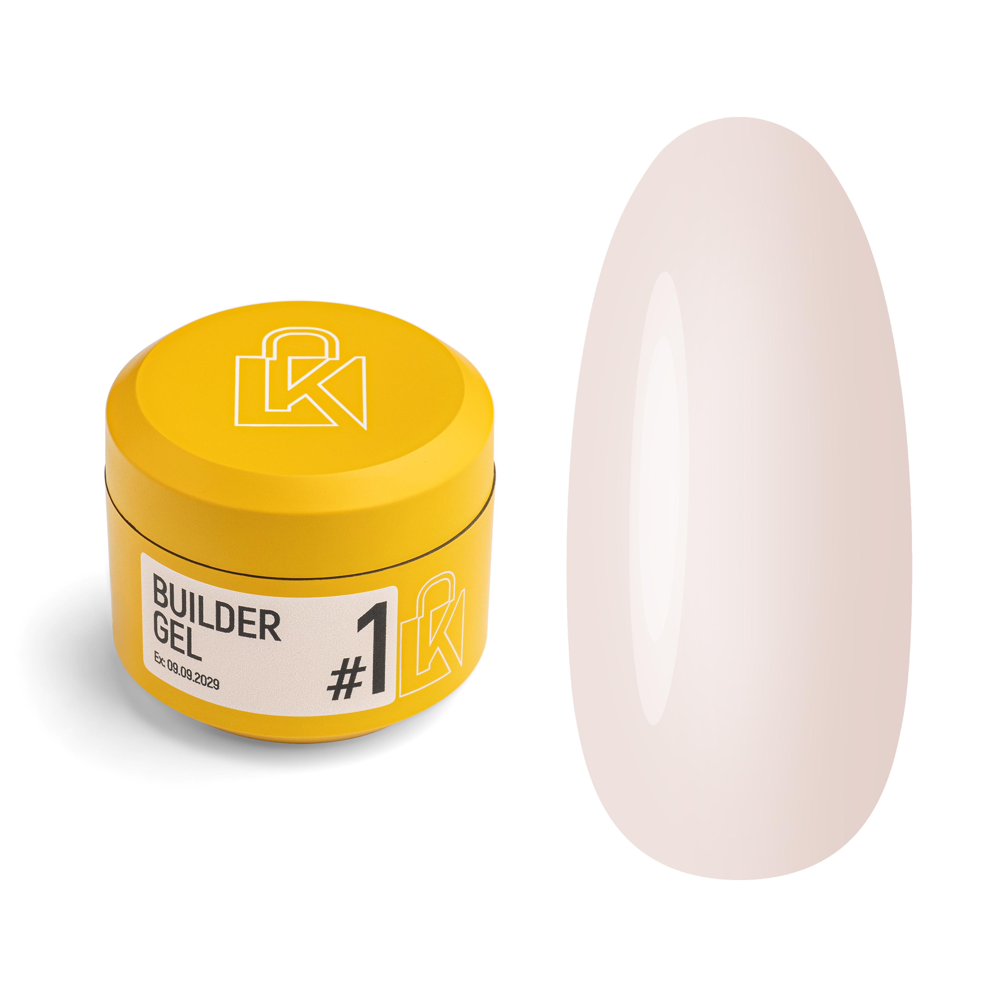 Гель для наращивания Kupiuviti Builder Gel №01 30 мл