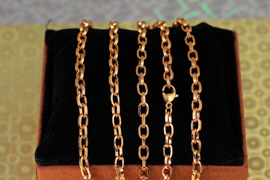 Цепь Xuping Jewelry Якорная шляпа 50 см 4 мм Золотистый (2380712921)