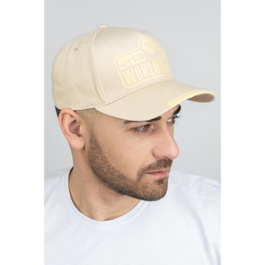 Бейсболка чоловіча з накаткою котонова на регуляторі Braxton 1551 One size Бежевий (301942)