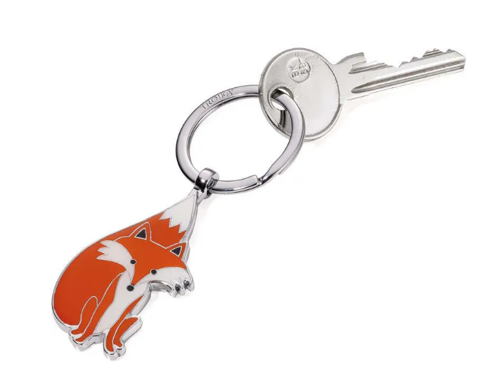 Брелок Troika MR. FOX 8,9х2,9 см металл