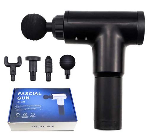 М'язовий масажер Fascial Gun MP-320 Чорний (ST430) - фото 4