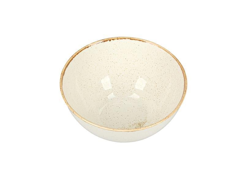 Салатник фарфоровый Porland 770 мл 16 см Beige (368216/B)
