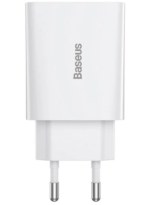 Адаптер мережевий Baseus CCFS-SN02 Speed ​​Mini USB Type-C 20 Вт 3A Білий (15aac3ac)