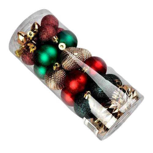 Шарики новогодние Stenson 9569 3-4 см 32 шт. (12909544)