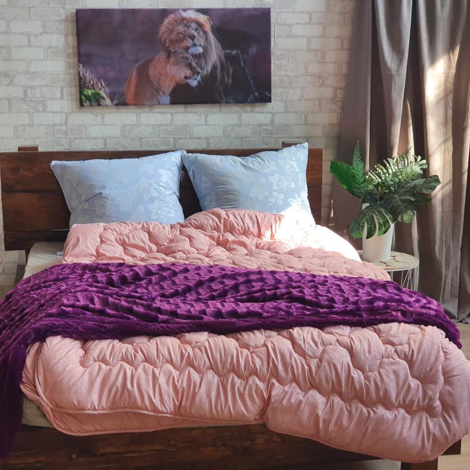 Одеяло евро 4 сезона Розовый (20273)