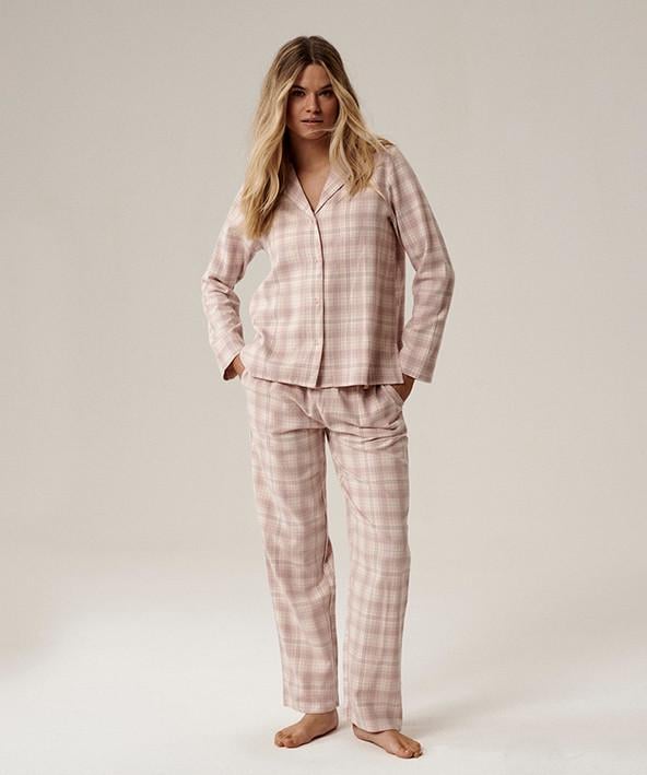 Піжама жіноча Atlantic NLP-505 сорочка/штани фланелева в клітинку M Лавандовий (2802478139) - фото 1 Піжама жіноча Atlantic NLP-505 сорочка/штани фланелева в клітинку M Лавандовий (2802478139) - фото 1