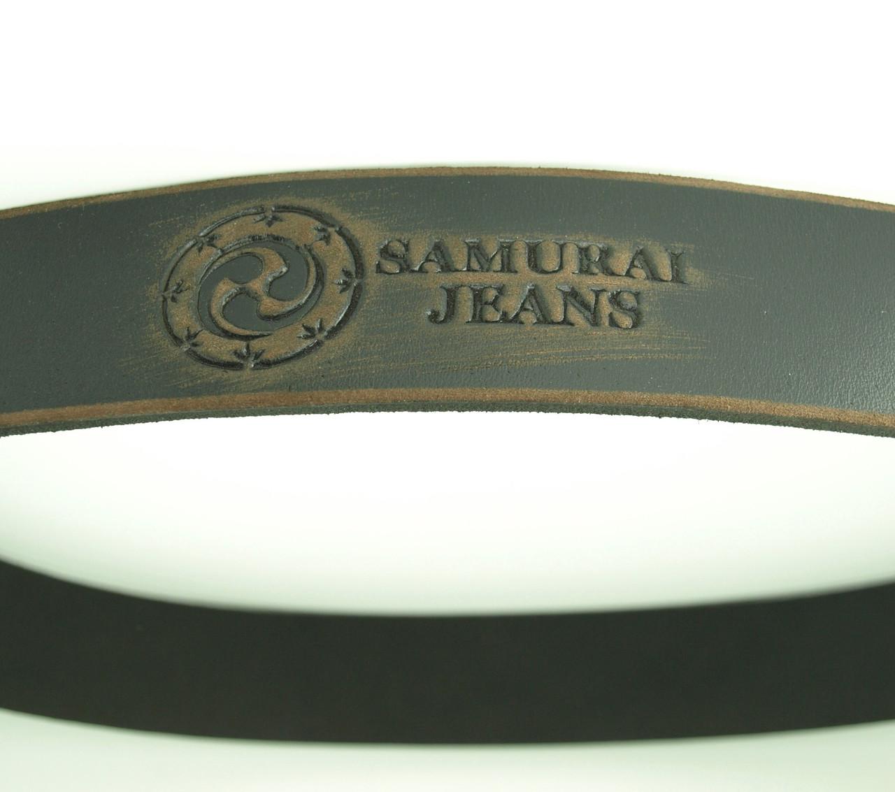 Ремень мужской Samurai Jeans из кожи Коричневый - фото 5 Ремень мужской Samurai Jeans из кожи Коричневый - фото 5