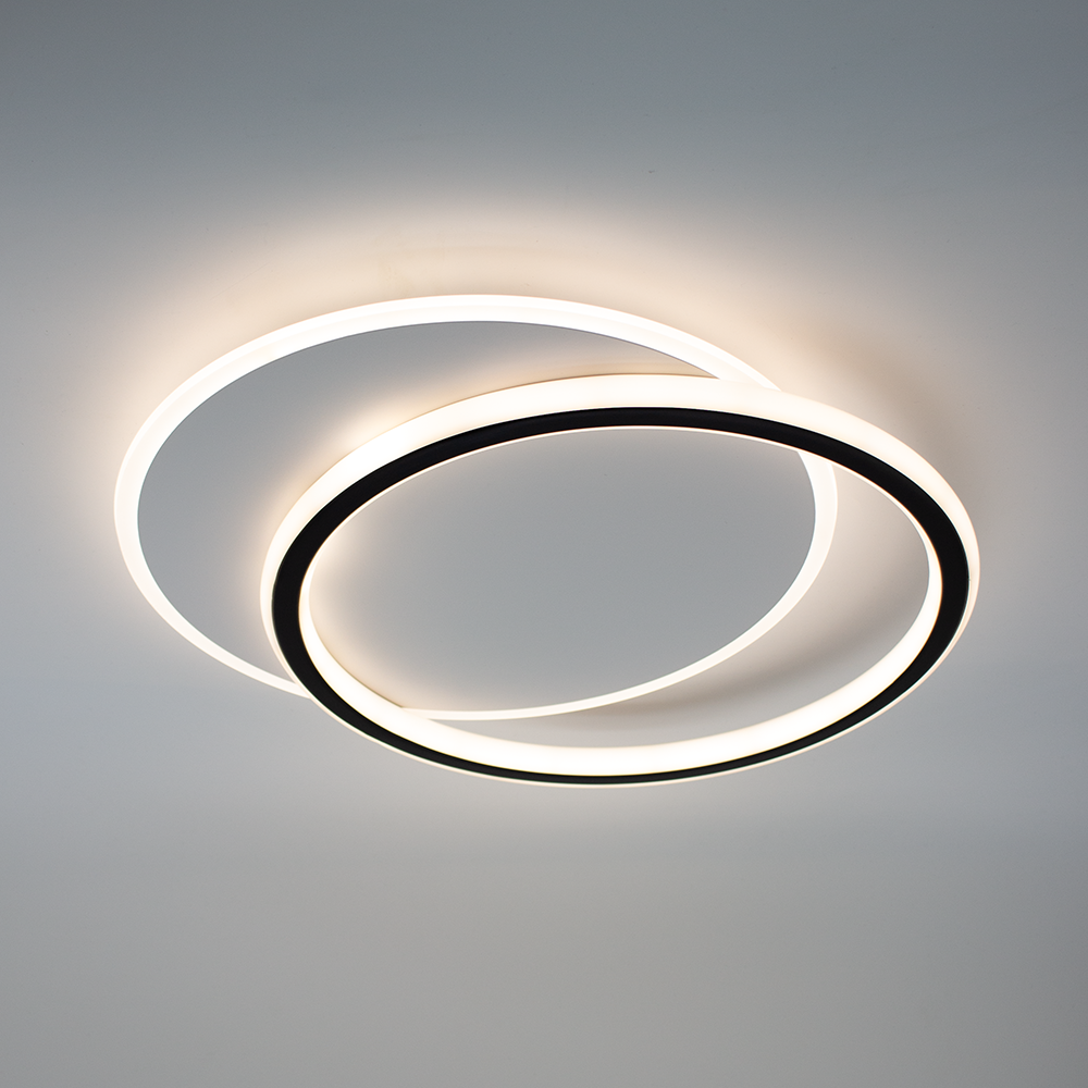 Люстра светодиодная ESLLSE STANDART 2R 65 Вт 485x410x80 мм Черно-белый (10605)