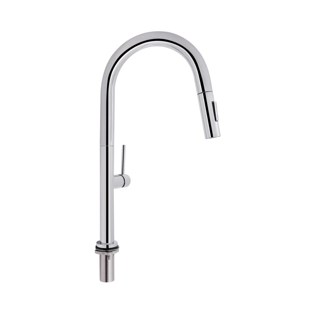 Смеситель для кухни с выдвижным изливом Q-tap Lenicka QTLEN9138103UC Chrome