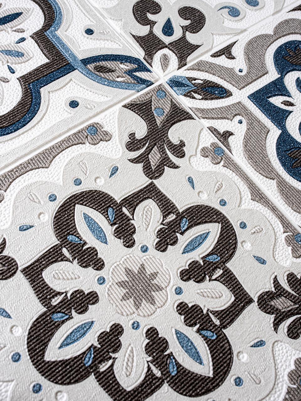 3D-панель самоклеюча декоративна з візерунком плитки Classic 700х700х5 мм Gray (PP5-037) - фото 3 3D-панель самоклеюча декоративна з візерунком плитки Classic 700х700х5 мм Gray (PP5-037) - фото 3