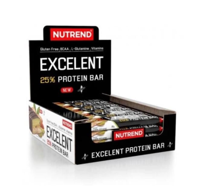 Батончики протеїнові NUTREND Excelent Protein bar Double 85 г 18 шт.