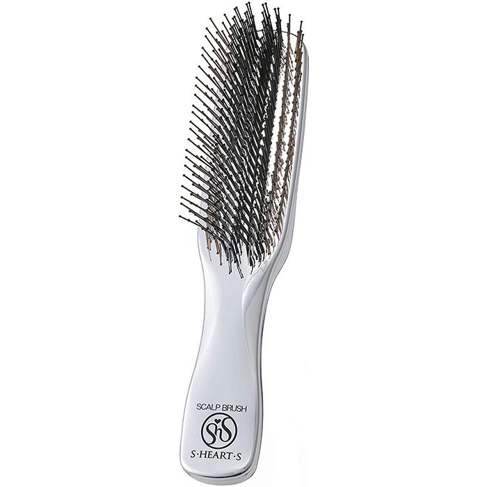 Гребінець масажний для миття та укладання волосся S-HEART-S Majestic Scalp Brush PLUS Long