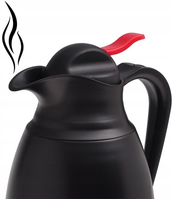 Термос Ofenbach з вакуумною сталевою колбою 1500 мл Чорний - фото 3