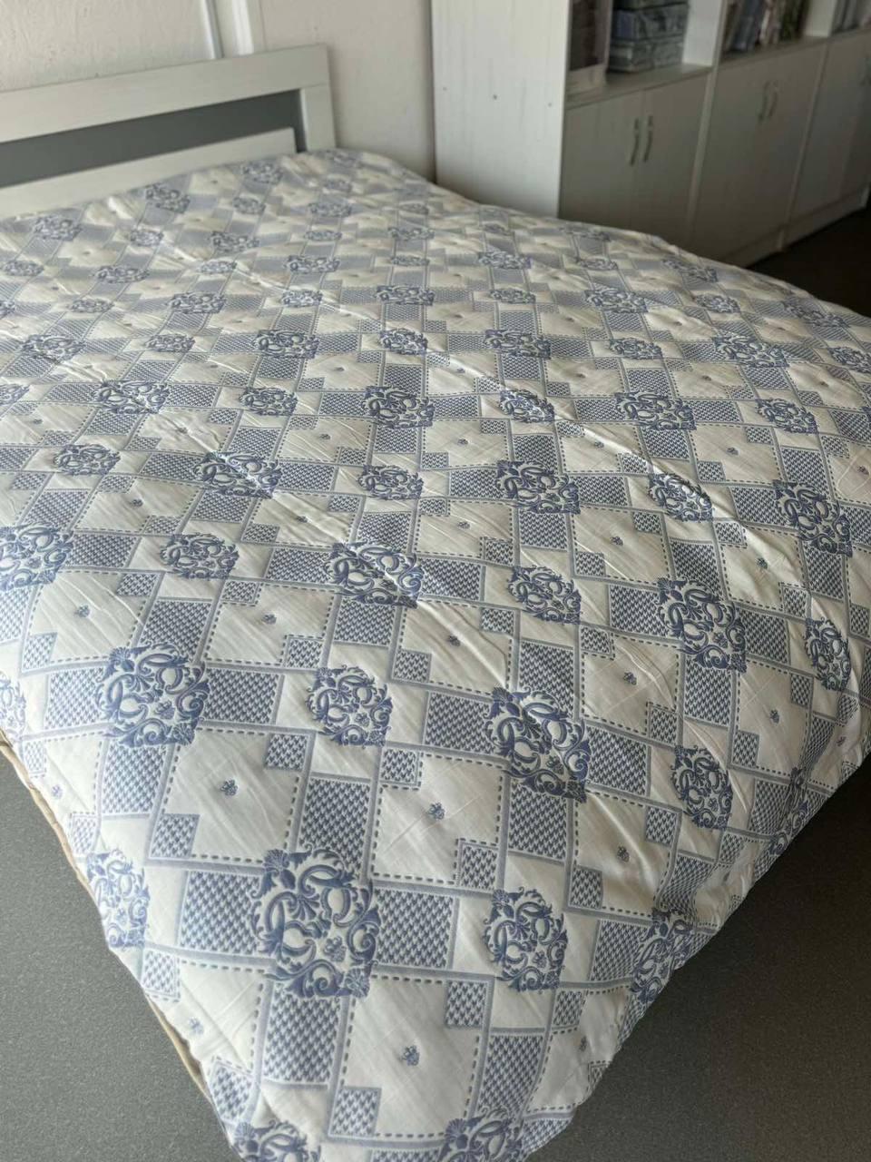 Покрывало для дома гипоаллергенное евро 200х230 см Голубой (П4К-al-lyon25-001)