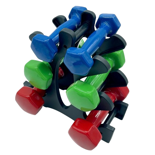 Набір вінілових гантелей Newt Vinyl Dumbbell Set на підставці 6 шт. (NE-VIN-124_newt_NM)