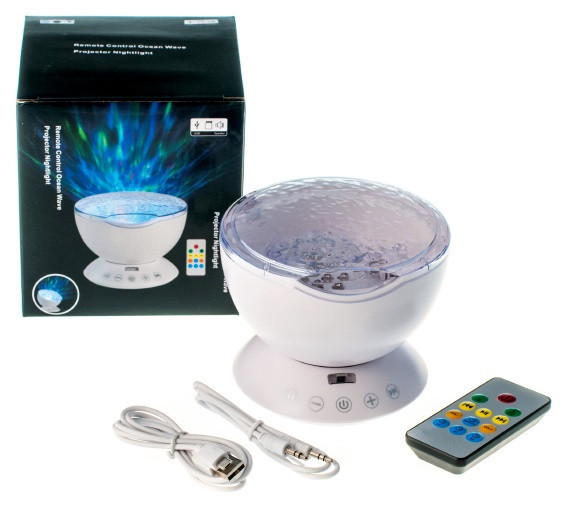 Музыкальный ночник проектор Волны Океана