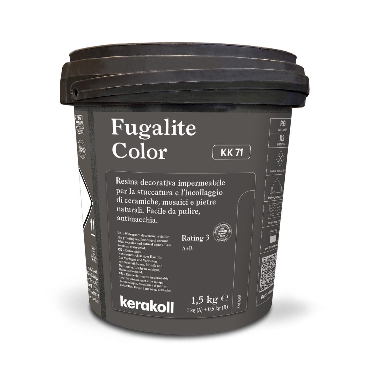 Затирка эпоксидная Kerakoll Fugalite Color 1,5 кг Черный (KK71) Затирка эпоксидная Kerakoll Fugalite Color 1,5 кг Черный (KK71)