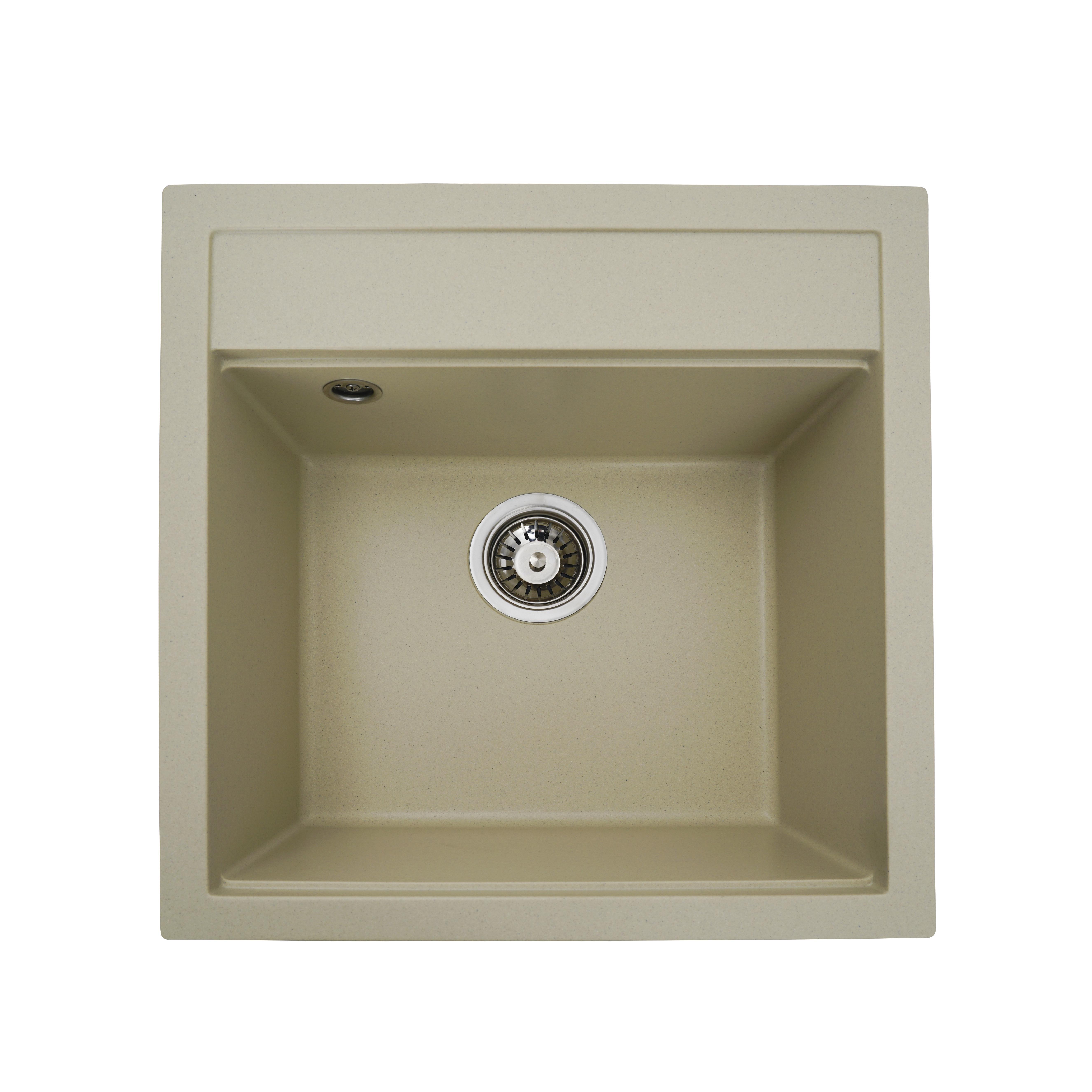 Мойка для кухни Platinum 5149 Fiesta гранит матовый Айвори