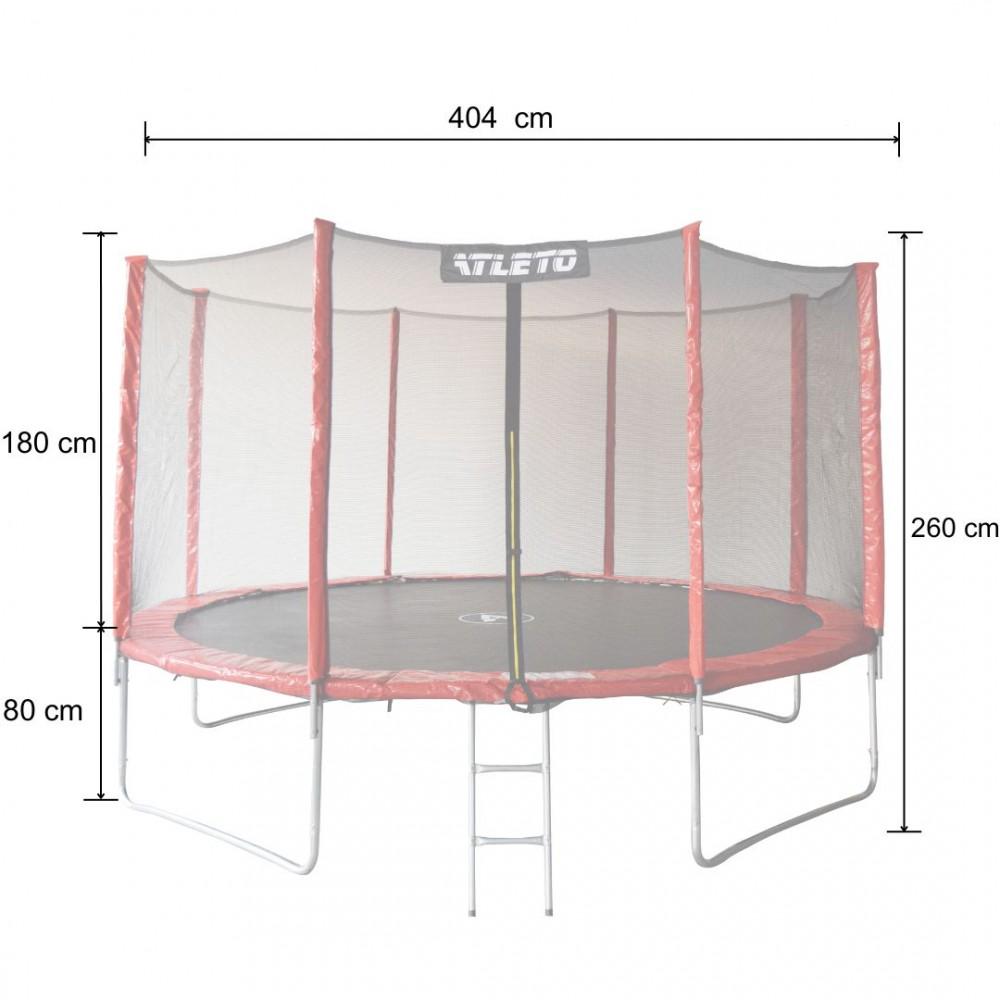 Батут дитячий Atleto 404 см із зовнішньою сіткою та драбинкою (29-76-42400466) - фото 2