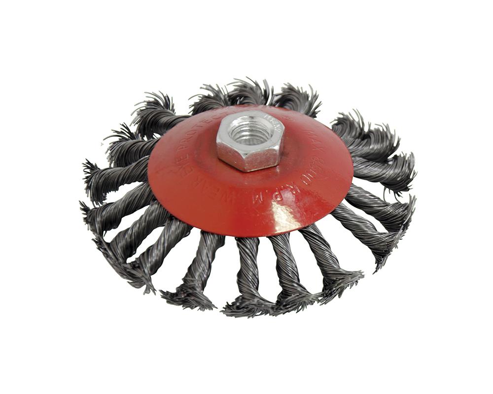 Щітка металева для КШМ тарілка жорстка BlackStar 60-40115115 ммхМ14 - фото 2 Щітка металева для КШМ тарілка жорстка BlackStar 60-40115115 ммхМ14 - фото 2