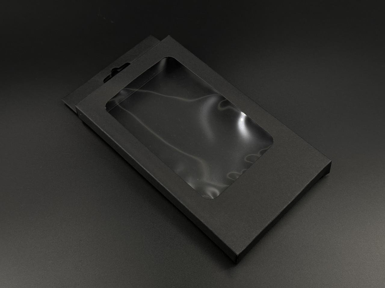 Коробка для подарков сборная с прозрачным окном картонная 18х10,5х1,5 см Черный (OA-96) - фото 3 Коробка для подарков сборная с прозрачным окном картонная 18х10,5х1,5 см Черный (OA-96) - фото 3