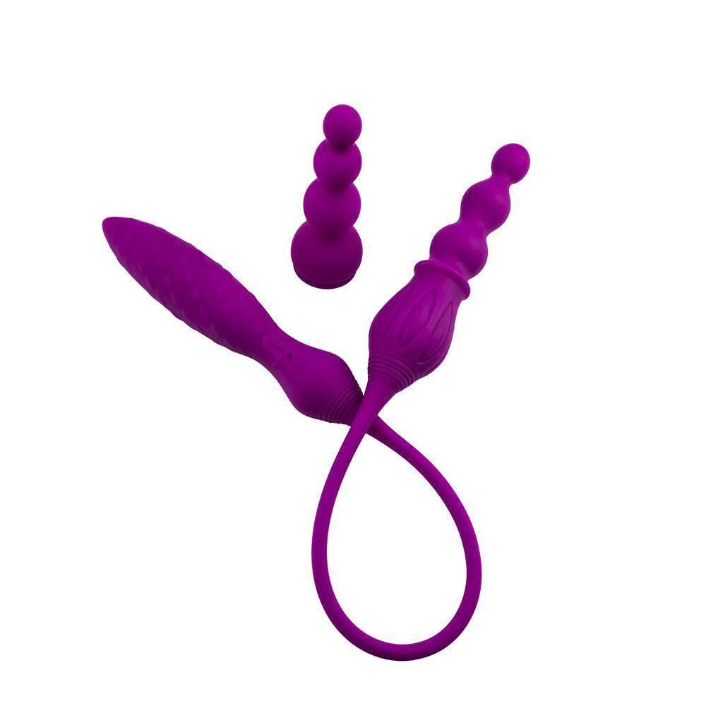 Вибратор двухсторонний Adrien Lastic AD-2X с пультом LRS (AD108735)
