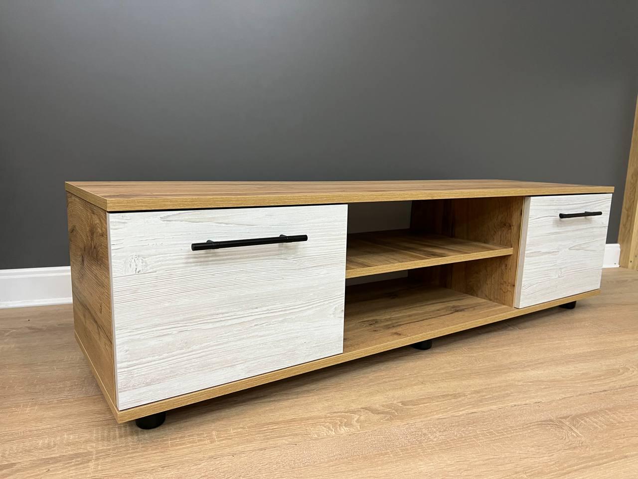 Тумба под телевизор Smart 1390х400х380 мм Дуб Аппалачи/Аляска - фото 5 Тумба под телевизор Smart 1390х400х380 мм Дуб Аппалачи/Аляска - фото 5