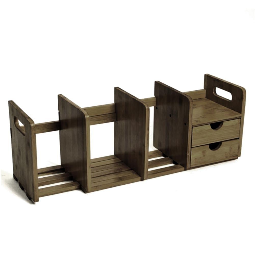 Полка книжная настольная из дерева Кораса Палисандр (КПА-007602)