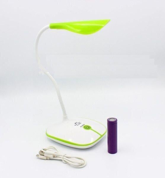 Настільна лампа на акумуляторі Solar OJ-880 сенсорний вимикач Білий (2667/T) - фото 2