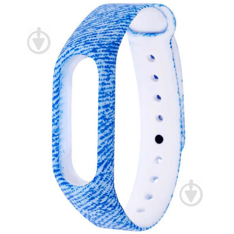 Ремешок Painted Strap для Xiaomi Mi Band 3 / 4 Голубой Принт (hub_OlZm73456)