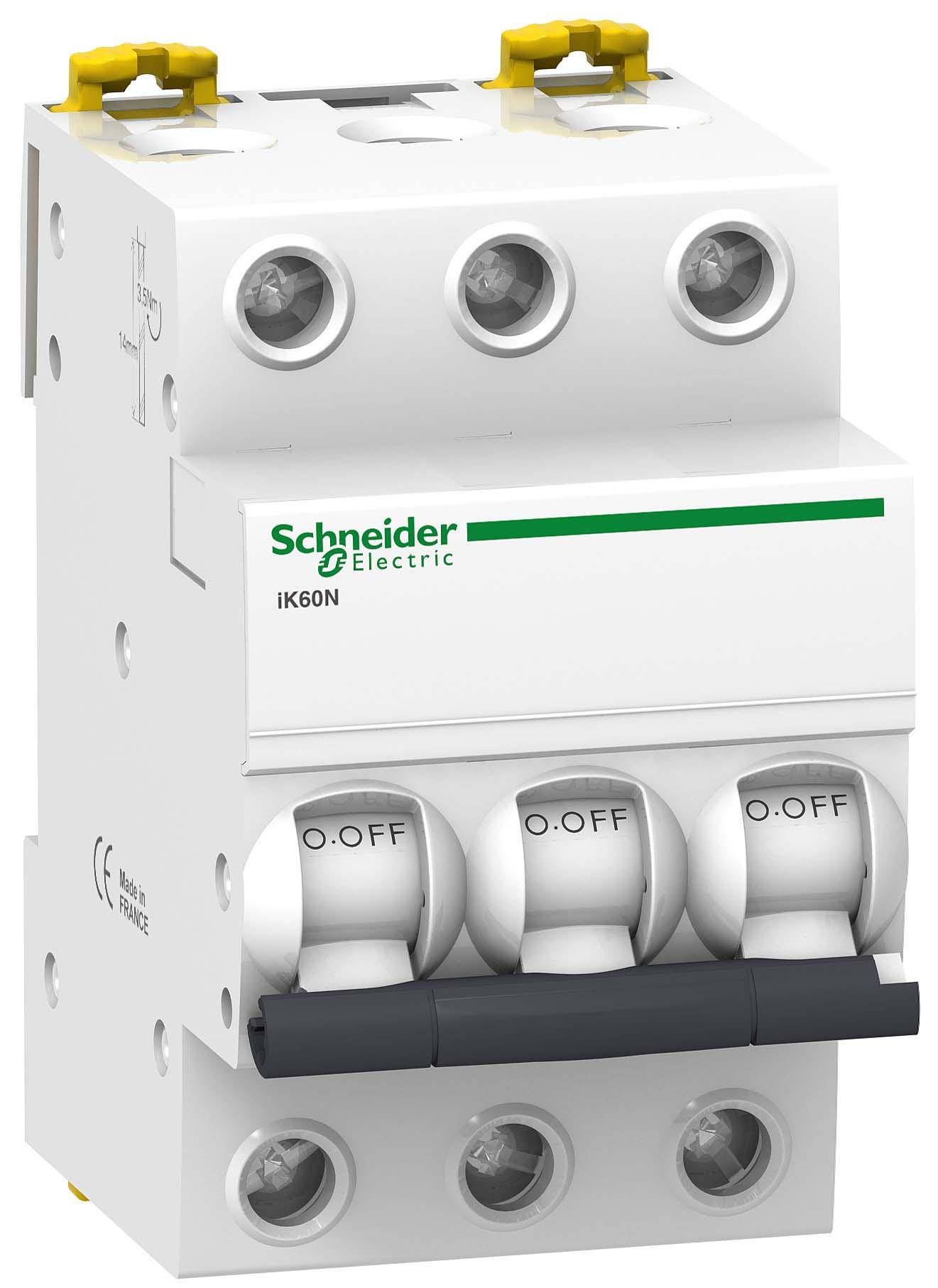 Автоматичний вимикач Schneider Electric Acti9 iK60N 3P 20A 6кА В (A9K23320) - фото 1