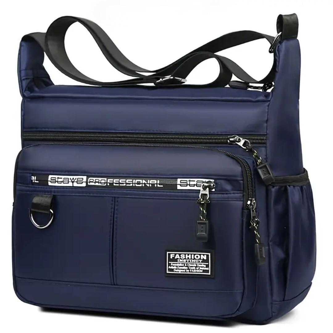 Сумка мужская через плечо из ткани Оксфорд регулируемая (2462607086)