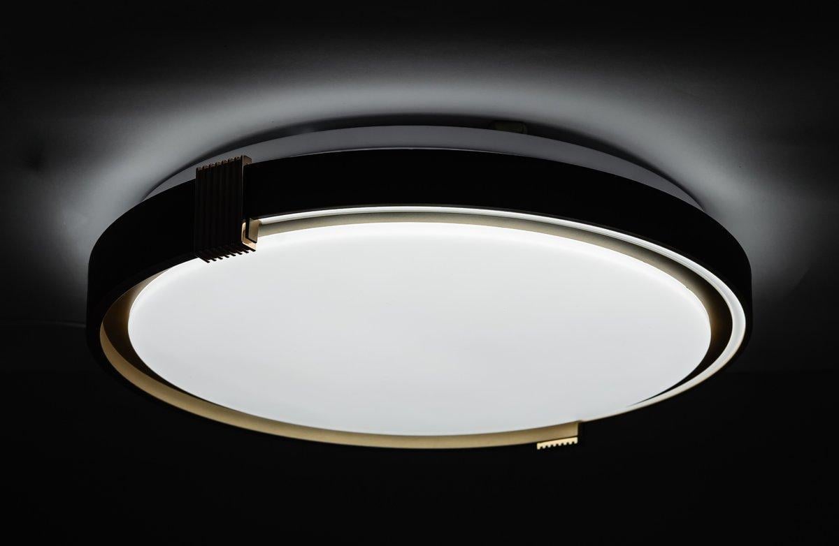 Потолочный светильник Vestum COLISEUM матовый 60W 3000К-6500К с ПУ 395х60 мм Черный - фото 5