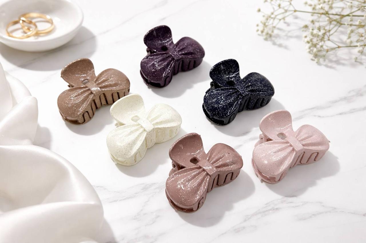 Набор крабиков для волос Бантики 12 шт. Разноцветный (2900826866)