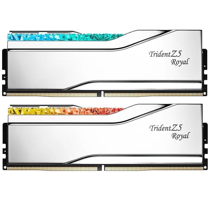 Оперативная память G.Skill Trident Z5 Royal DDR5 32 Гб Kit 6400 MHz Silver (F5-6400J3239G16GX2-TR5S)