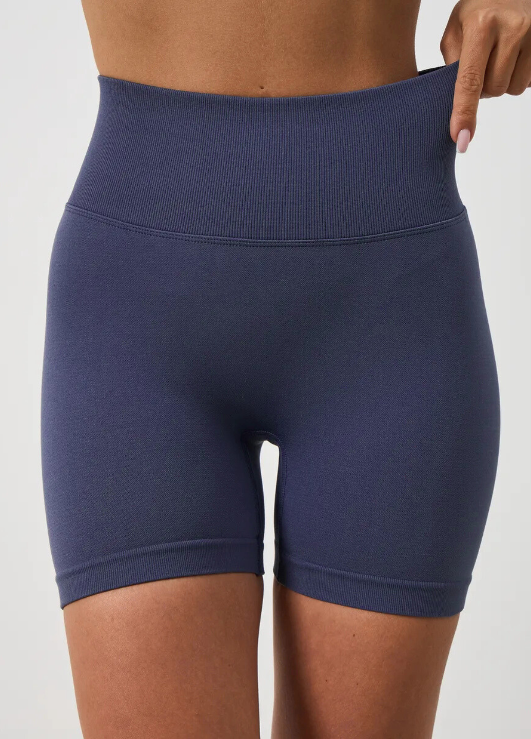 Велосипедки женские с пуш ап эффектом для тренировок короткие повседневные S Темно-синий (70160/S)