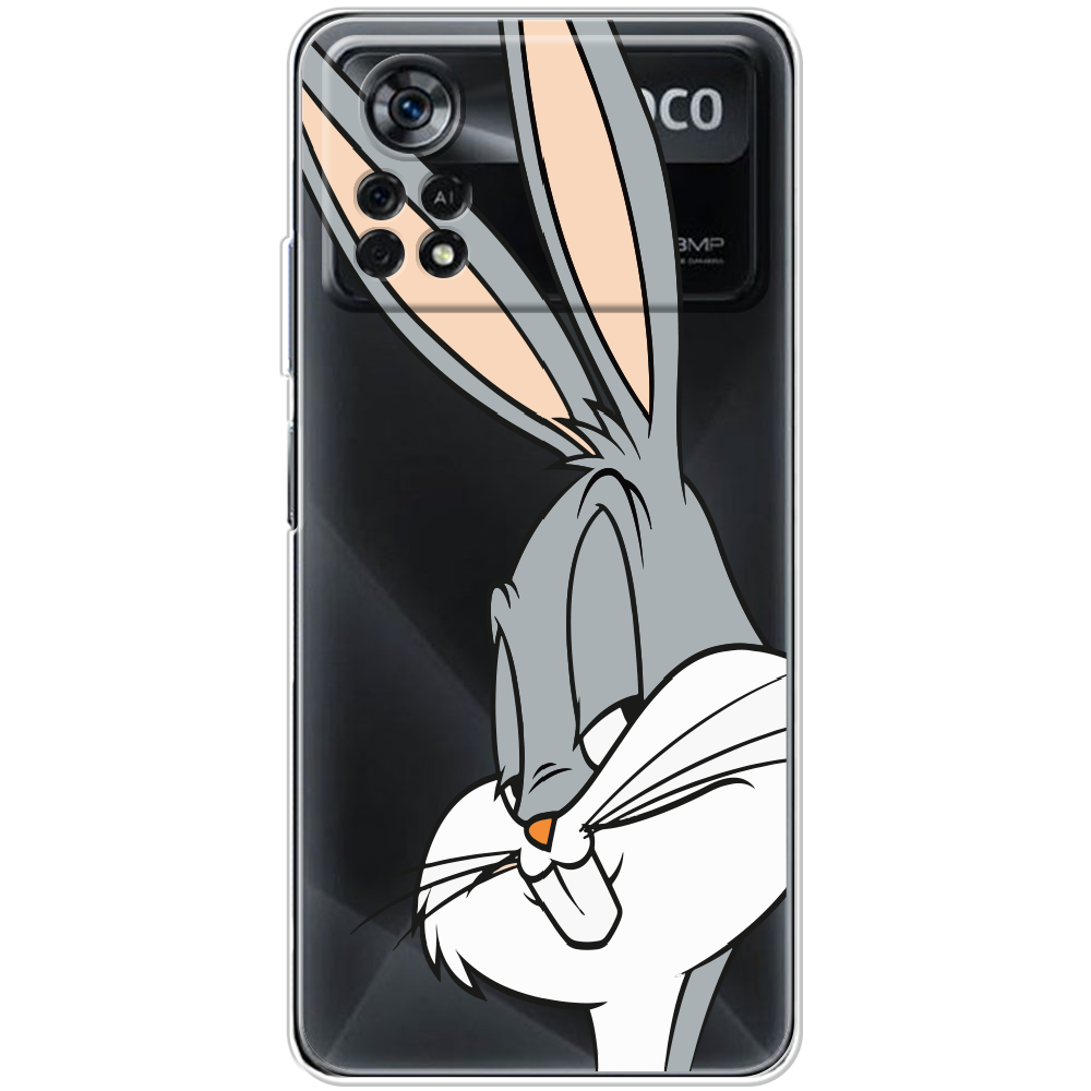 Чехол BoxFace Xiaomi Poco X4 Pro 5G Lucky Rabbit Прозрачный силикон (44305-bk81-44305)