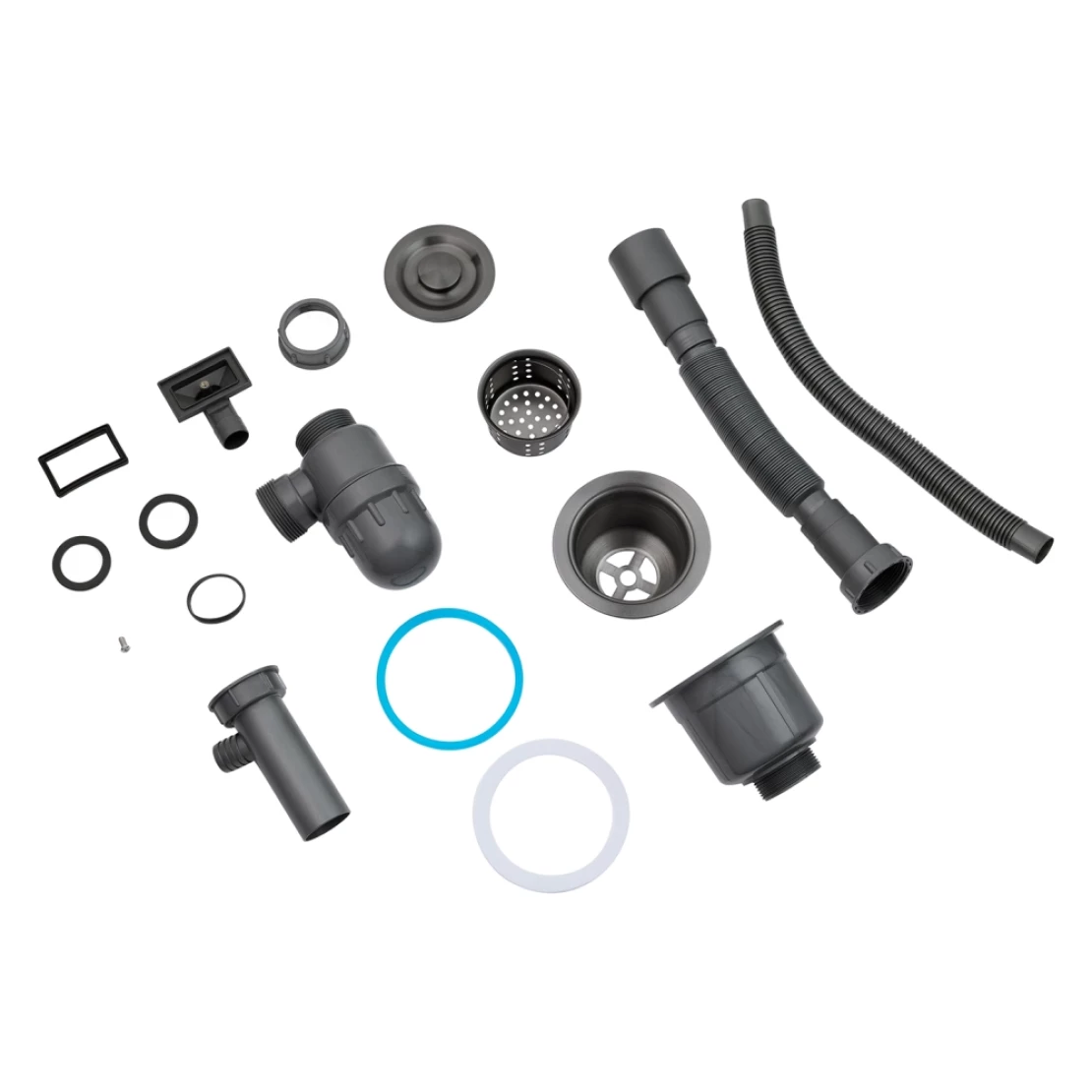 Мийка для кухні Kroner KRP Schwarze 6350LHM з нержавіючої сталі PVD 3/1 мм (CV031322) - фото 9 Мийка для кухні Kroner KRP Schwarze 6350LHM з нержавіючої сталі PVD 3/1 мм (CV031322) - фото 9