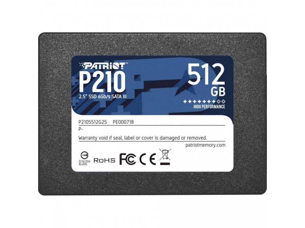 Твердотельный накопитель SSD Patriot P210 512 Gb SATA3 TLC (P210S512G25)