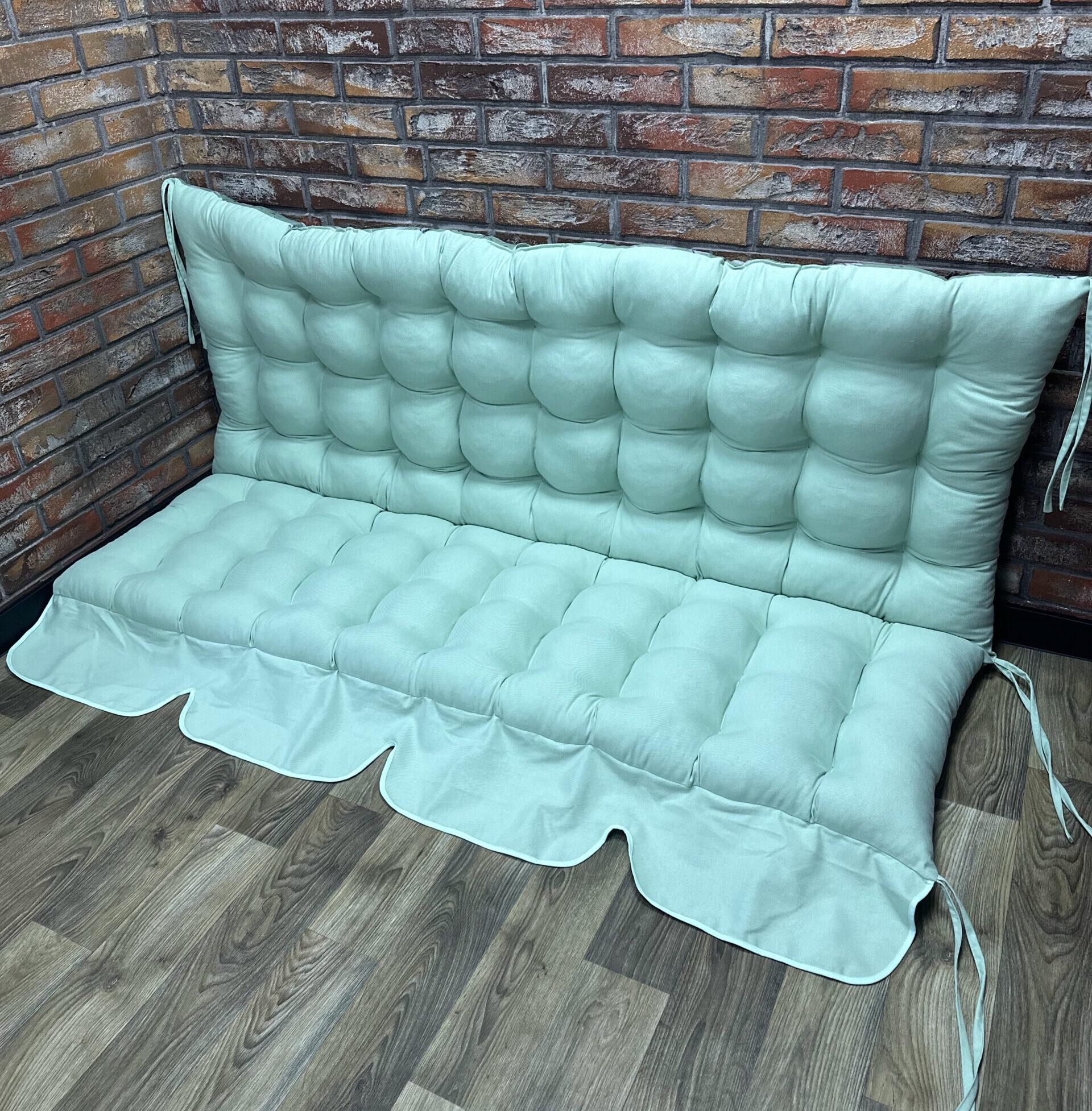 Подушка Сomfort Home на поддоны/качели/каркасы/садовую мебель с рюшей 150х50х50 см