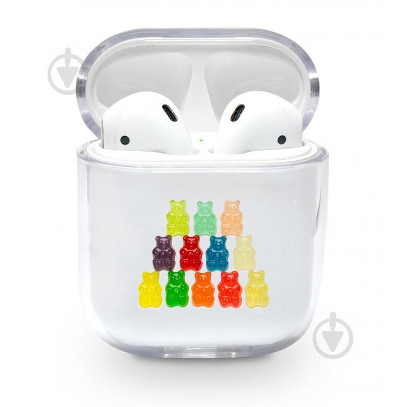 Прозорий силіконовий чохол Apple AirPods - Мішки (KAP1153)