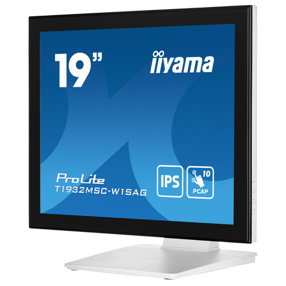 Монитор сенсорный IPS Iiyama T1932MSC-W1SAG безрамочный экран 19" Белый (98801e63) - фото 5