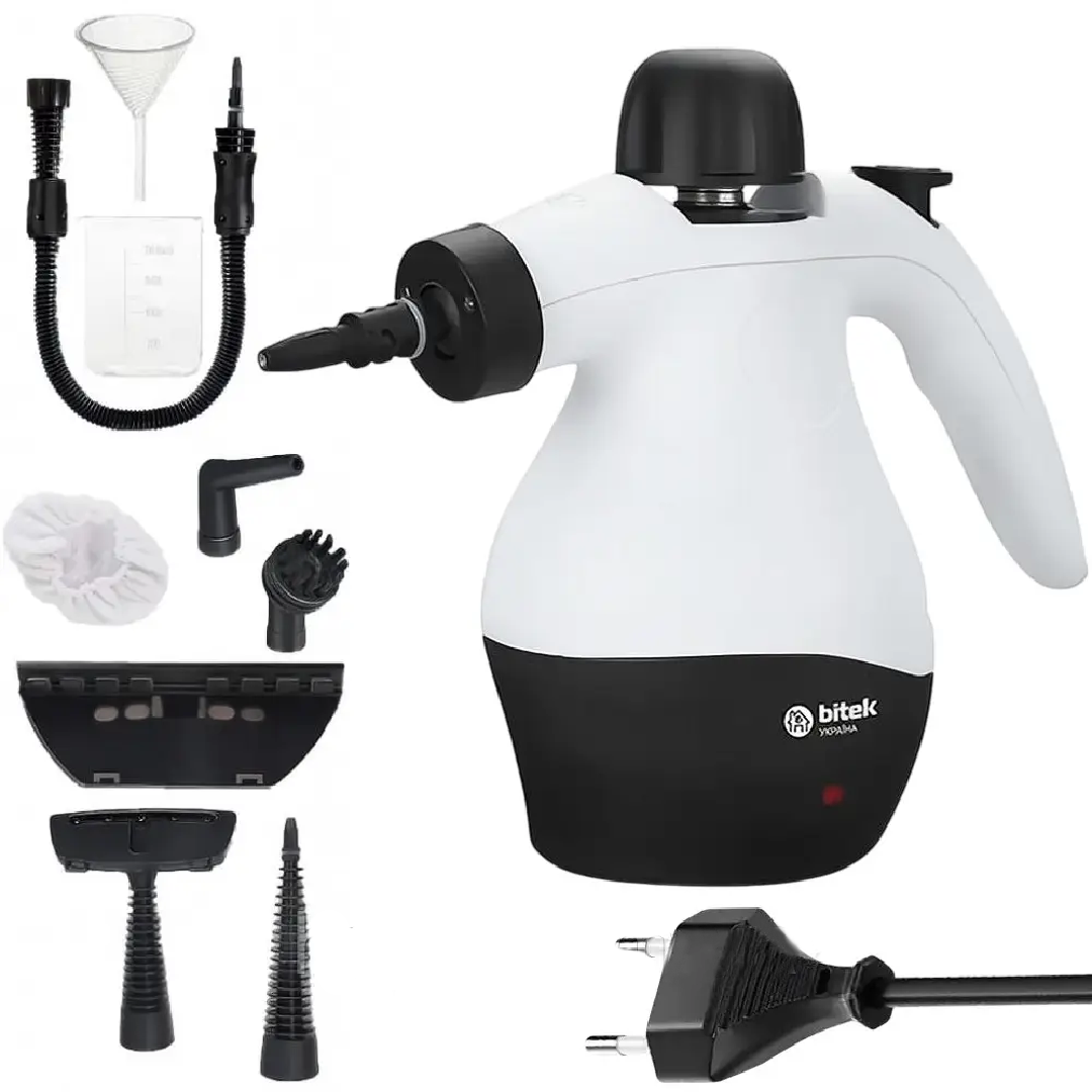 Пароочиститель универсальный Steam Cleaner ручной для уборки дома Белый