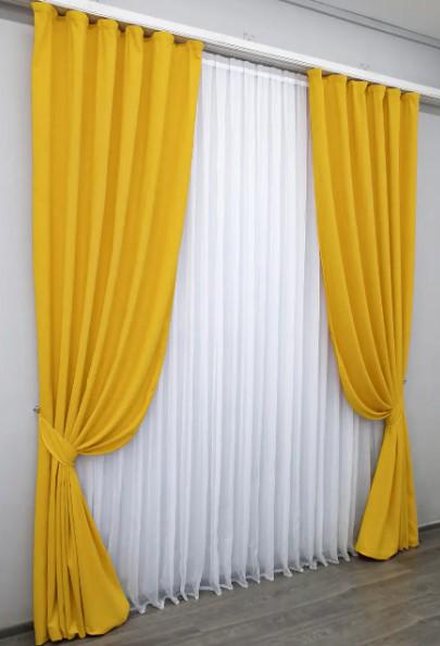 Ткань для штор SPARTA микровелюр Желтый (1193ш) - фото 3 Ткань для штор SPARTA микровелюр Желтый (1193ш) - фото 3