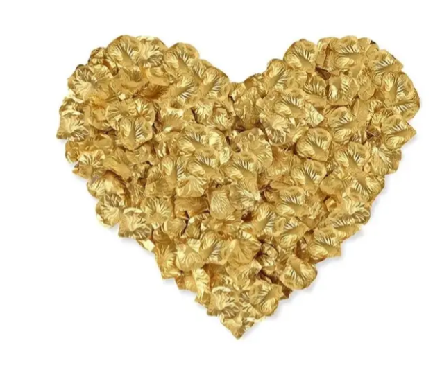Пелюстки троянд штучні 200 шт. 45x45 мм Золотистий (393303) - фото 2 Пелюстки троянд штучні 200 шт. 45x45 мм Золотистий (393303) - фото 2