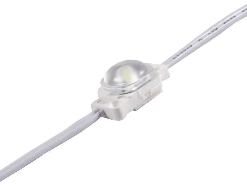 Модуль світлодіодний LEDUA 2835-1smd 12V 0,5 Вт IP67 з лінзою Білий (5793)