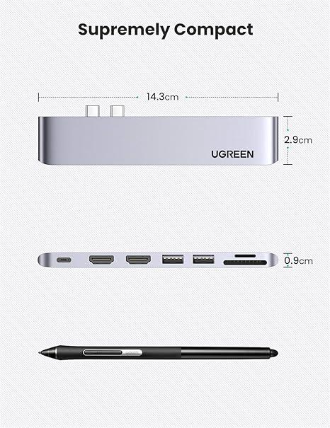 Концентратор UGREEN CM356 HDMI для MacBook Pro Air (80548) - фото 15