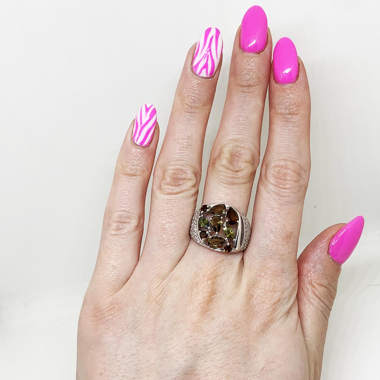 Кольцо серебряное Круазет с фианитом р. 18,5 5,29 г (1617473935)