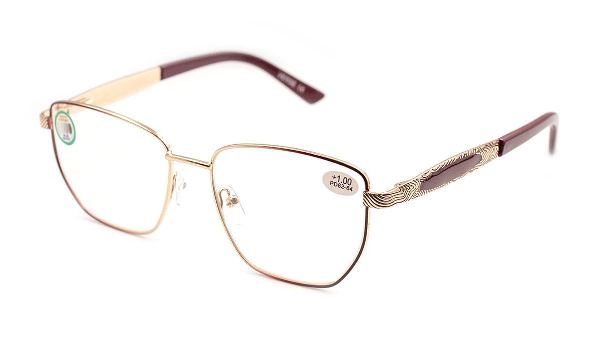 Окуляри для зору в металевій оправі Verse 25014-C3 ФХС Blueblocker -1,25