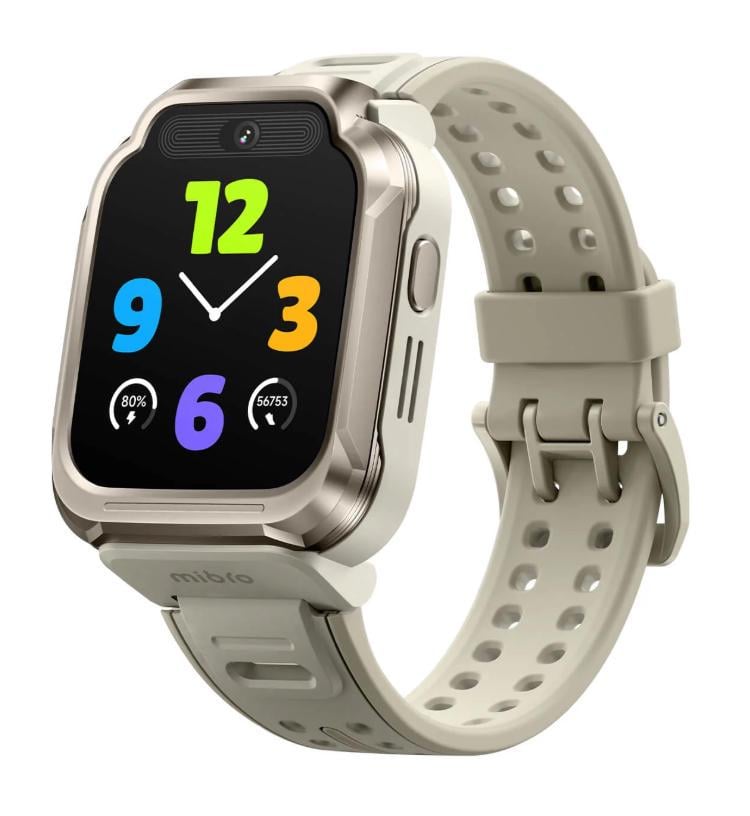 Смарт-часы детские Mibro S1 1,68" 4G/Wi-Fi/GPS видеозвонки Песочно-золотой (XPSWY007D)
